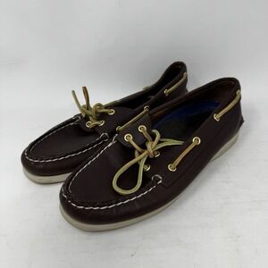 Sperry Women's A/O 2-Eye Boat Shoe Size 7.5 M Brown 9195017 Loafer  Leeward